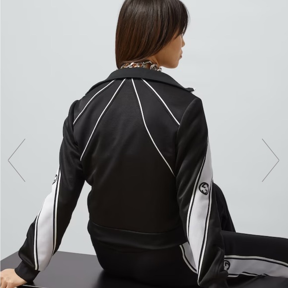 Gucci black white track gg jacket - size small - Picture 10 of 16